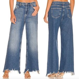 FREE PEOPLE x REVOLVE Straight Up Baggy Jean in Riverside Blue